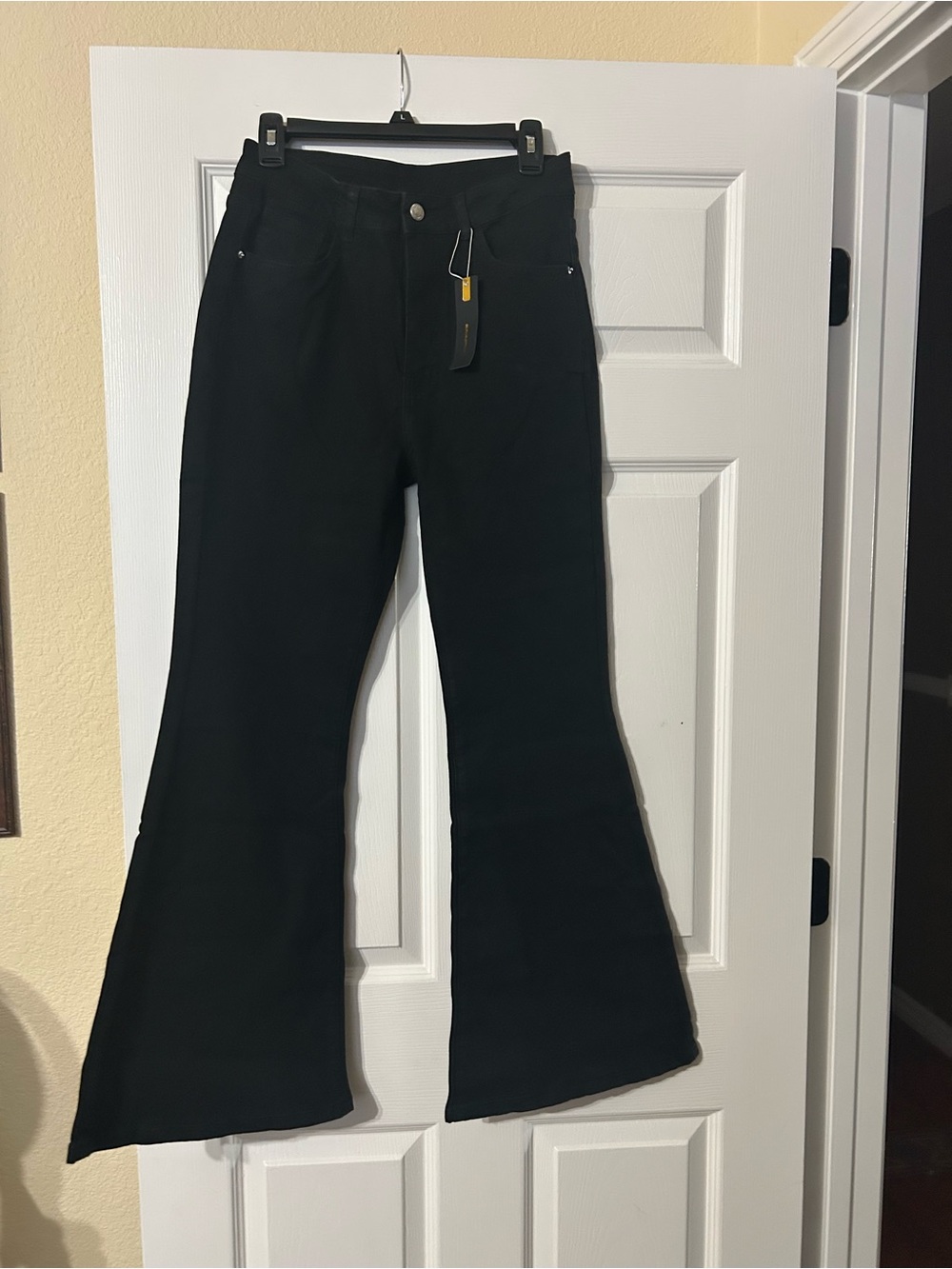 High-Rise Black Flared Women's Jeans